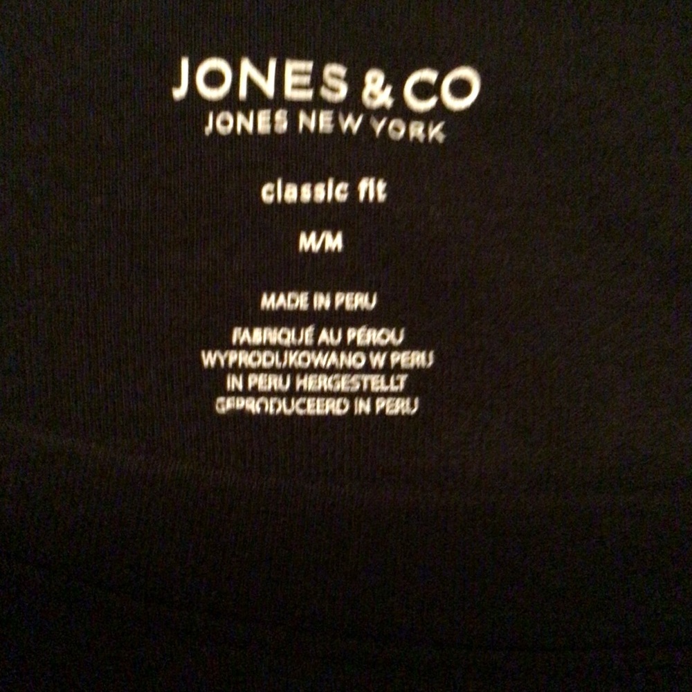 Jones & Company 3/4 Length Sleeve Classic Fit Pull Over Shirt - Picture 2 of 2